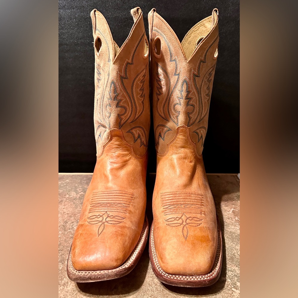 SOLD! Justin Boots Men's Driller Square Toe Work Boot # 21224262 Size 11 D